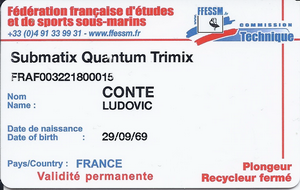 FFESSM CCR TRIMIX FFESSM scan front