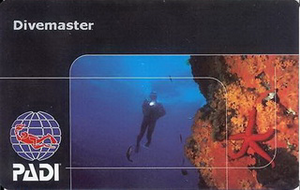 PADI Divemaster scan front