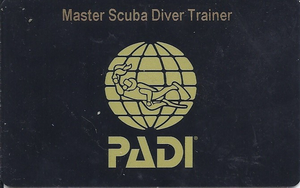 PADI Master Scuba Diver Trainer scan front