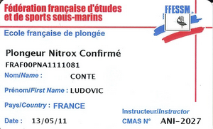 FFESSM Nirox Confirme scan back